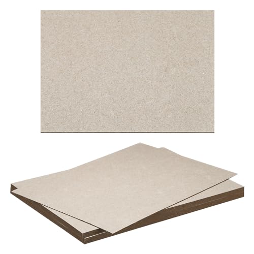 PATIKIL 12x8x0.04" Chipboard Sheets, 20Pcs 40PT Thick Book Board Binders Board Sturdy Bookbinding Supplies for Book Binding Cover, Gray - color: Gray, size: 12x8x0.04"