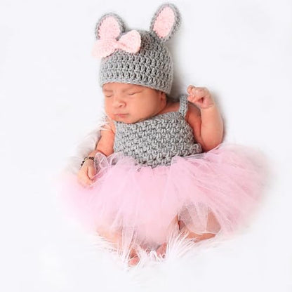 Newborn Photography Outfits Girl Baby Photo Tutu Dress Newborn Photoshoot Romper Baby Picture Lace Outfit - color: Grey5