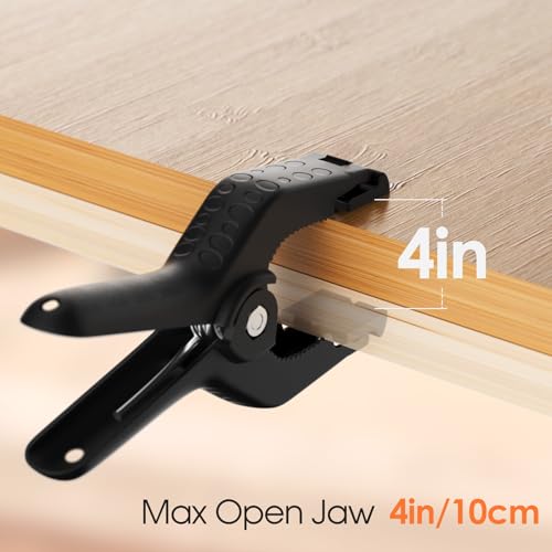 Backdrop Clamps Clips - 9in - Large Spring Clamps for Backdrop Stand, 6 Pack Heavy Duty Plastic Muslin Photo Clamp for Photography Photobooth, Balloon Arch, Woodworking - size: 9in