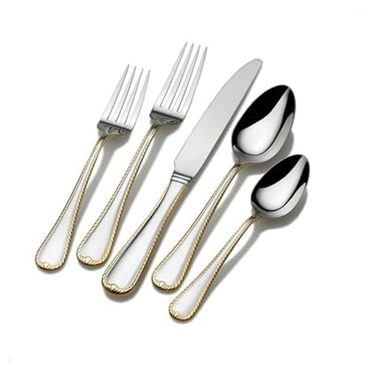 Mikasa Cameo Gold 65 Piece Flatware Set, Service for 12 - size: 65 Piece Set, style: Formal