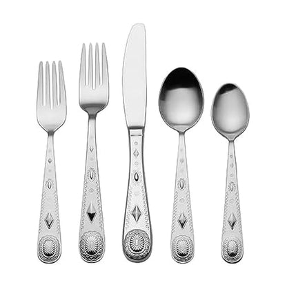 Wallace Taos 45-Piece Stainless Steel Flatware Set, Service for 8
