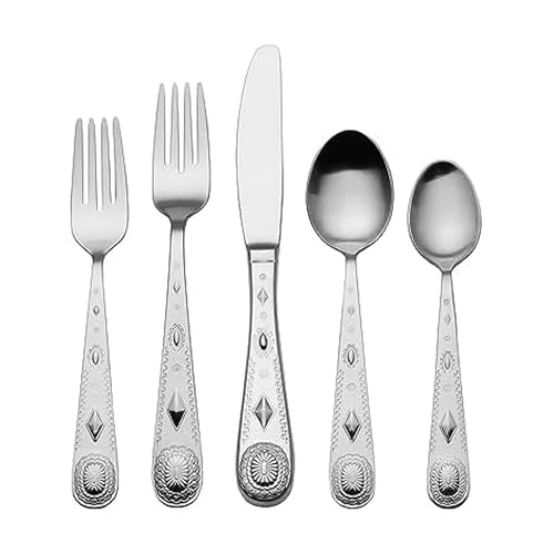 Wallace Taos 45-Piece Stainless Steel Flatware Set, Service for 8