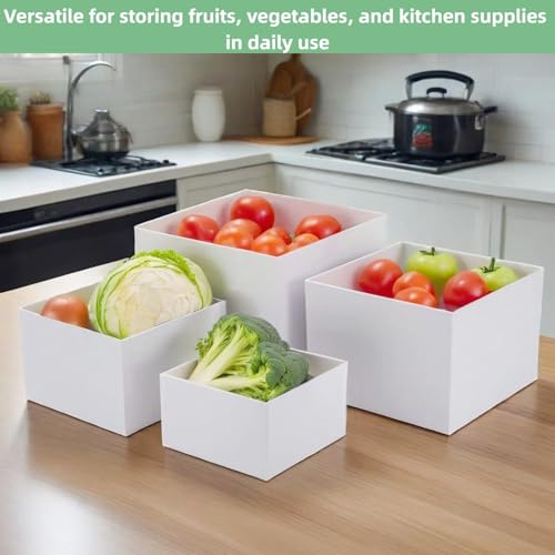 6 PCS Buffet Risers and Stands (3",4",5",6",7",8"), Food Risers for Buffet Table, Acrylic Nesting Risers with Hollow Bottoms, Display Stand Shelf for Party, Catering, Desserts, Jewelry & Collectibles (white)