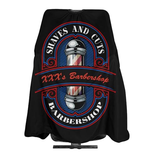Custom Barber Cape, Personalized Haircut Salon Cape for Men - color: S-barber1