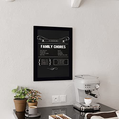 HBCY Creations 18" x 24" Rustic Black Solid Wood Frame Wall Chalkboard, Magnetic Surface, Home Décor, Restaurant & Café Menus, Blackboard, Includes Chalk, Eraser & Hanging Hardware - color: 3 - Black, size: 18 x 24 inches
