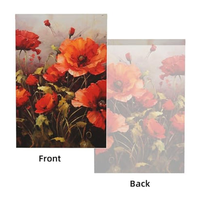 Oil Painting red Flower Backdrop Background for Photography 5x7ft Photobooth Professional Photo Backdrop Curtains Video Photography Studio Photo Backgrounds Banner Booth Background Screen Parties - color: Oil Painting Red Flower