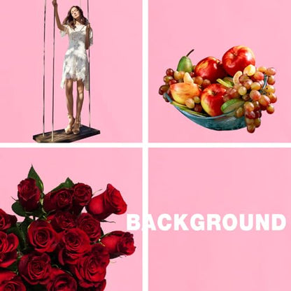 6x8 Ft Pink Screen Backdrop Background for Photography, Polyester Photo Backdrop for Photoshoot, Party, Video and Television Photography Backdrops Light Pink Backdrop