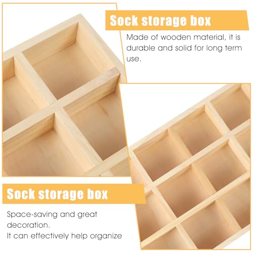2 Pack Wooden Sorting Tray Grid Display Wood Divided Organizer Rectangular Vanish Finished Section Box for Rings Earrings Necklaces Bracelets (12 Compartments, 12.9 x 9.1 x 1.55 Inch)