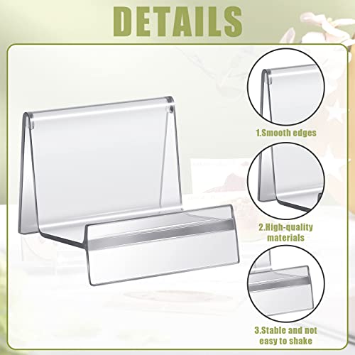 Weysat Purse Display Stand Clear Acrylic Handbag Stand Jewelry Wallet Displays Holder Organizer Acrylic Purse Rack for Closet