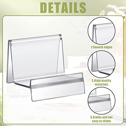 Weysat Purse Display Stand Clear Acrylic Handbag Stand Jewelry Wallet Displays Holder Organizer Acrylic Purse Rack for Closet