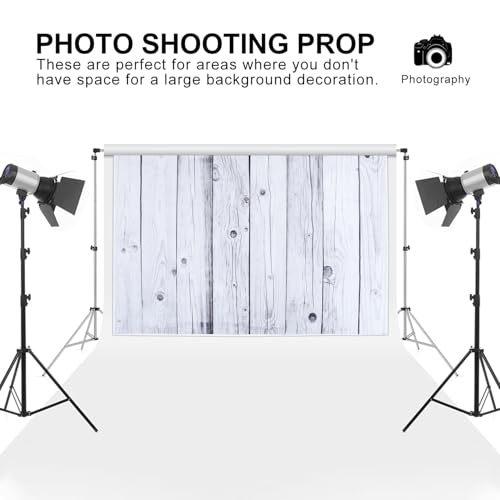 Wooden Board Wallpaper Background Adornment for Photography and Party Decoration, Vertical Stripe Photo Backdrop Prop for Studio and Festival Layout
