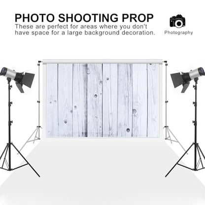 Wooden Board Wallpaper Background Adornment for Photography and Party Decoration, Vertical Stripe Photo Backdrop Prop for Studio and Festival Layout