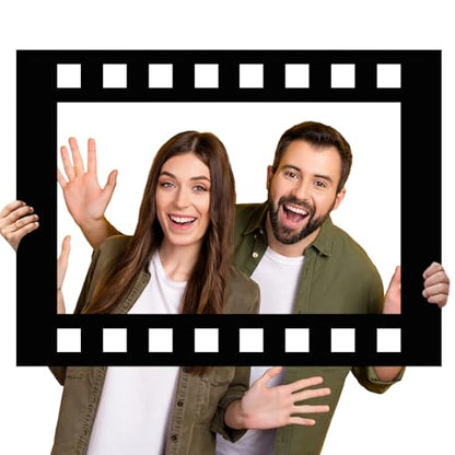 Beeveer Upgraded 32 x 24 Inch Large Photo Booth Props Picture Frame Vintage Photo Frame Friends Selfie Props for Wedding Mexico Birthday Bachelorette Graduation Party Supplies (Filmstrip Style) - style: Filmstrip Style