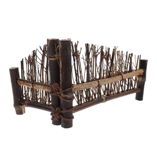 Wakauto Sushi Fence Decor - Natural Bamboo Mini Fence for Food Photography, Japanese Plates, Charcuterie Boards, Sashimi & Appetizer Displays | Tea Ceremony & Tabletop Decoration Props