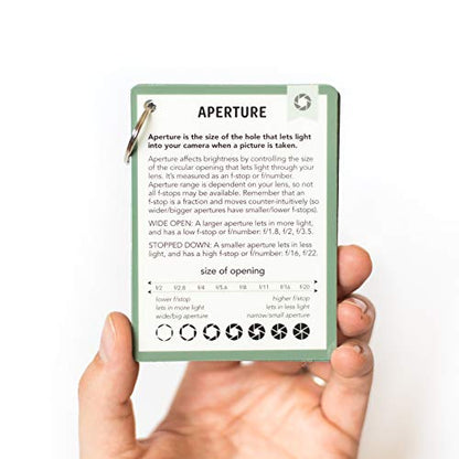 DSLR Cheat Sheet Cards for Canon, Nikon and Sony Cameras - Plastic Quick Reference Photography Cards | Camera Settings, Exposure & Manual Mode (Classic) - color: Classic
