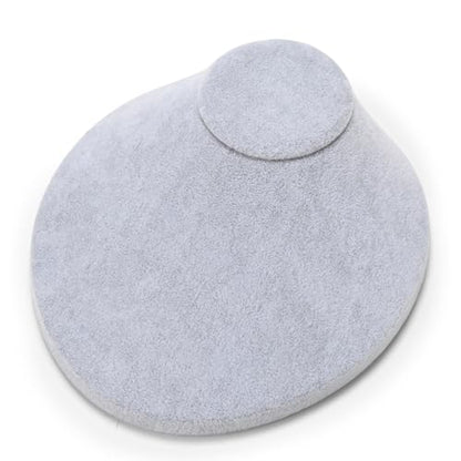 Oirlv Necklace Holder Bust Velvet Jewelry Display Necklace Display for Vendors Display Pendant Display Stand Grey - color: Grey Velvet