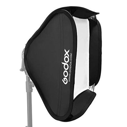 Godox 24"x24"/60cmx60cm Portable Collapsible Softbox Kit for Camera Photography Studio Flash fit Bowens Elinchrom Mount - size: Godox softbox 24"