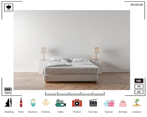 Trykid 10x8ft Neutral Tone Minimalist Bedroom Backdrop Serene Sleep Space Photography Background Relaxation Gathering Party Decoration Tapestry Photo Booth Prop Fabric - size: 10x8ft