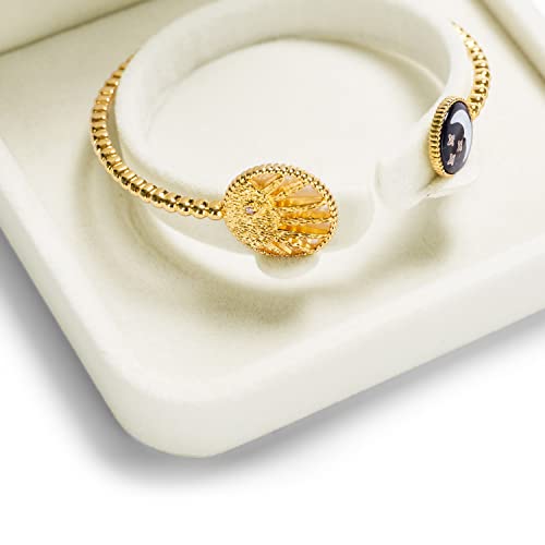 Oirlv Velvet Bracelet Gift Boxes White Bangle Display Jewelry Box - style: Bracelet/Bangle Box