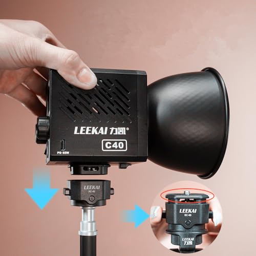 Leekai Auto Pop-Up Light Stand, 83.9''/213cm Aluminum Alloy Adjustable Tripod, Extendable Camera Phone Tripod with Extra 1/4" Screw for Travel, DSLR Camera, Ring Light, Video Rig, Max Load 20 lbs