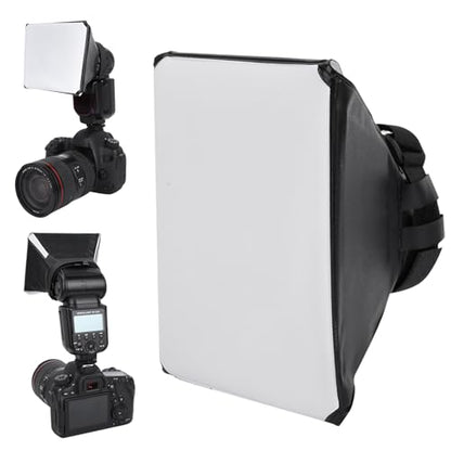 Softbox, Professional Camera Flash Diffuser Compact Light Modifier for Studio Portrait Photography Digital Cameras Content Creators Vloggers Event Lighting