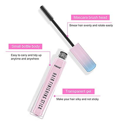 FUNAN Hair Finishing Stick 2 Pack, Flyaway Feel Stick Hair, Small Broken Hairs Finishing Cream, Non-Greasy and Non-Sticky - size: 0.53 Ounce (Pack of 2)