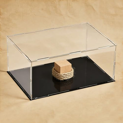 uxcell Acrylic Clear Display Case Box Dustproof Protection Showcase Cube Collectibles Show Box 9.8x5.9x3.9inch - size: 9.8x5.9x3.9 inch