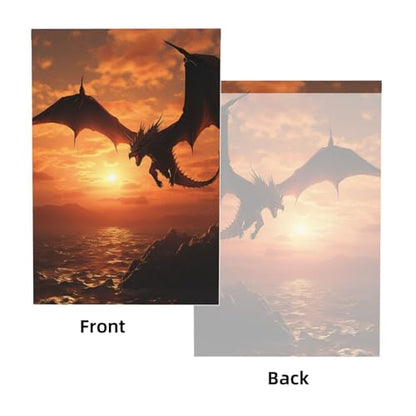 Sea Sunset Flying Dragon Backdrop Background for Photography 5x7ft Photobooth Professional Photo Backdrop Curtains Video Photography Studio Photo Backgrounds Banner Booth Background Screen Parties - color: Sea Sunset Flying Dragon