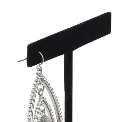 Ikee Design 6 Pcs Set Premium T- Shape Style Earring Display Stand, Earring Stand Jewelry Display for Showroom, Tradeshow, and Showcase, 2 1/2 W x 5 1/2 H in, Black Velvet - color: Black Velvet, 5.5" High