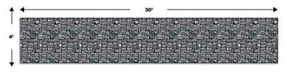 Beistle Brick Stone Wall Backdrops, 4’ x 30’, 2 Pack – Medieval Party Decorations, Medieval Decor Background, Photo Backdrop, Easy to Adhere Wall Covering, Stone Backdrop, Halloween Party Decorations - style: Stone Wall - 2 Piece