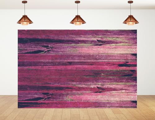 10x10ft Vintage Pink Planks Wood Backdrop Weathered Texture Photography Background for Content Creation and Tabletop Display Decorations Tapestry Photo Booth Props - size: 10x10ft