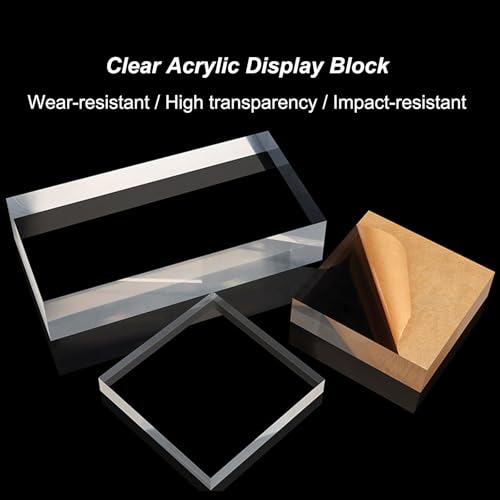 Transparent Acrylic Cubes, 70×70Mm Acrylic Block for Display Product Photography Props Cosmetic Crafts Show,70×70×70mm - size: 70×70×70mm