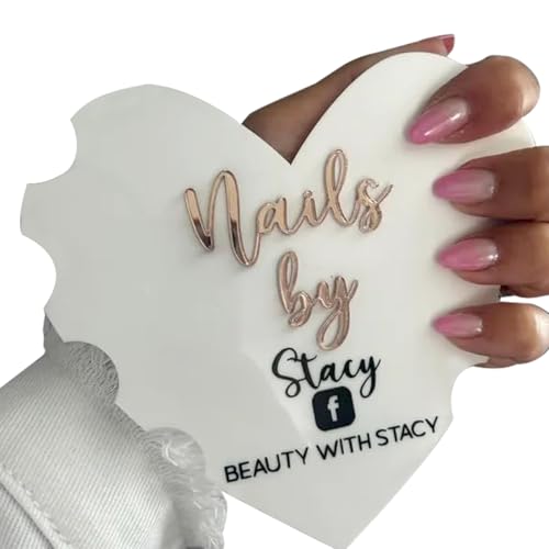 Custom Heart Nail Prop, Nails Heart Technician Beauty Salon Prop Nailfie Prop Business Sign Business Logo Nail Artist Gift Nail Social Media Picture Prop