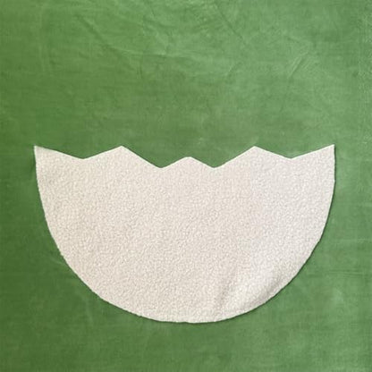 Zeroest Easter Newborn Photography Blanket with Pocket - Newborn Photoshoot Props - Boys & Girls Posing Stretch Fabric Beanbag Cover with Wavy Eggshell Pocket 47.2" x 37.4" (Green)
