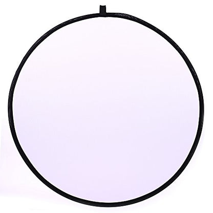43"/110cm 5-in-1 Light Reflector for Photography Collapsible Multi-Disc Round with Bag - Translucent, Gold, Silver, Black and White for Studio Photography Lighting and Outdoor Lighting - size: 43inch 5in1
