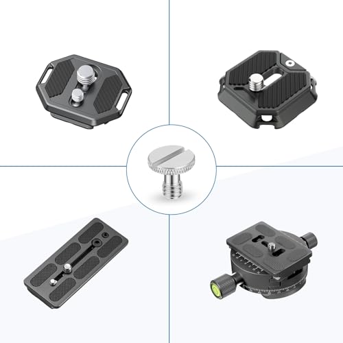 1/4"-20 Camera Quick Release Screw Adapter for DSLR Camera, Durable Tripod Screw Connector, Tool-Free Installation Camera Rig Accessories