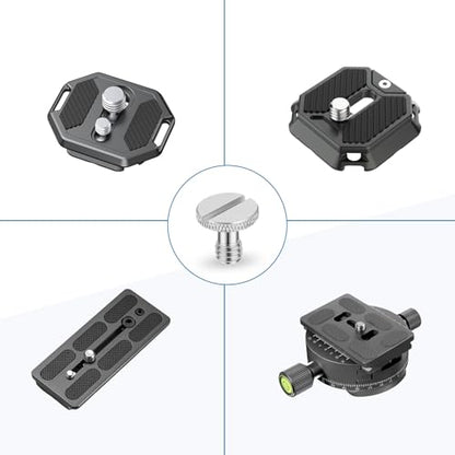 1/4"-20 Camera Quick Release Screw Adapter for DSLR Camera, Durable Tripod Screw Connector, Tool-Free Installation Camera Rig Accessories