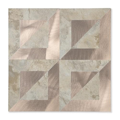 10-Sheets Stunning 3D Visuals Peel and Stick Backsplash Mosaic Tiles, PVC Stone Texture Look,Heat Resistant Stick on Tiles for Kitchen Wall, Bathroom, Laundry Room(Beige Marble + Rose Gold) - color: Beig Marble + Rose Gold