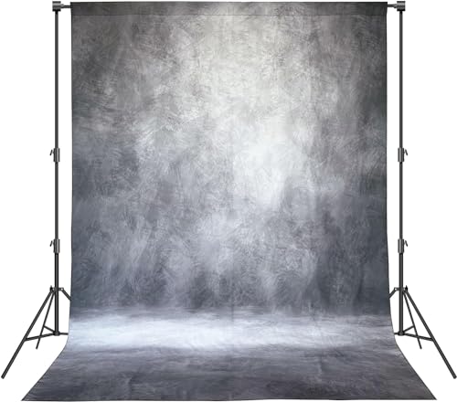 Abstract Professional Photography Backdrop for Portrait Photo Props Booth Background Photoshoot Studio with Polyester Fabric Roller Pocket on Top (8x12ft,Grey,No Stand) - color: Grey, size: 8'x12'
