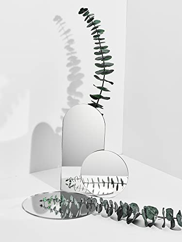 Acrylic Mirror Product Photography Props Mirror Set Photo Background Photoshoot Props Reflective Display Sheet(7Pcs)