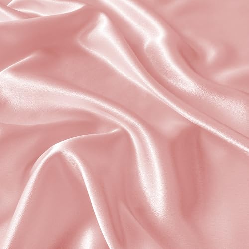 RUDONG M Satin Photography Backdrop 3.3x2.5ft - Wrinkle-Free Silky Fabric Background for Jewelry/Cosmetics/Flat Lay/Studio, Pink Backdrop Cloth (100x75cm) - color: Pink
