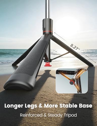 Selfie Stick Tripod with Light, 67'' Tripod with Wireless Remote, Portable Phone Tripod Compatible with iPhone 16/15 Pro Max/15/14 Pro/14/13, Samsung S22/ S23 Ultra/Android Smartphone - color: Black - 67" Extended Height