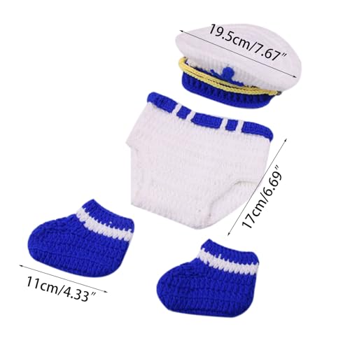 Newborn Photography Props Baby Boy Photo Shoot Outfits Hat Pants Shoes Set Infants Boy Picture Photo Costume