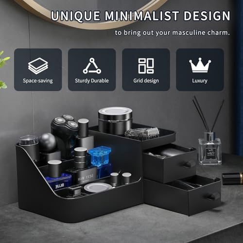 Cologne Organizer for Men,Dresser Organizer, Mens Organizers,Perfume Organizers, Cologne Stand, Organizador de Perfumes,Shelf for Bathroom Counter,Bathroom Countertop Storage,Easter Gifts for Men
