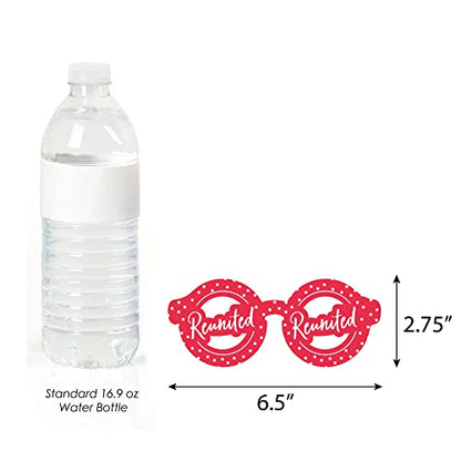 Big Dot of Happiness Class Reunion Glasses - Paper Card Stock School Reunion Party Photo Booth Props Kit - 10 Count