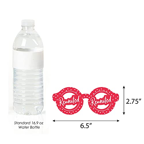 Big Dot of Happiness Class Reunion Glasses - Paper Card Stock School Reunion Party Photo Booth Props Kit - 10 Count