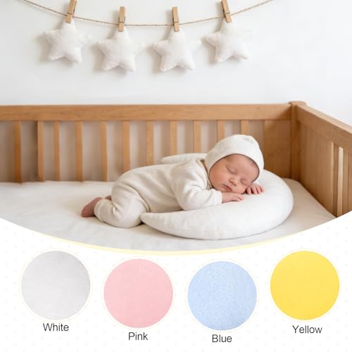 Newborn Photography Props 5Pcs Baby Moon Star Pillow Set Newborn Photography Posing Pillows Adjustable Photography Props, White - color: White