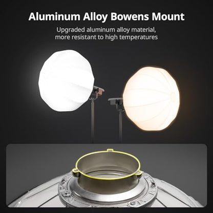 RALENO 26"/65CM Lantern Softbox, Quick Release Soft Light Diffuser with 360° Light Effect, Bowens Mount Softbox Continuous LED Video Lights for Aputure for Neewer for SMALLRIG
