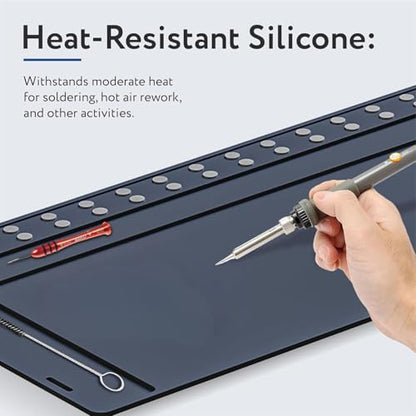 Skywin Cleaning Mat - Anti-Slip Shooting Mat for Gun Cleaning Mat, Magnetic Mat, Rubber Mat Repair Workbench Mat for Gun Mats Cleaning - style: Rectangular (47x16 IN)