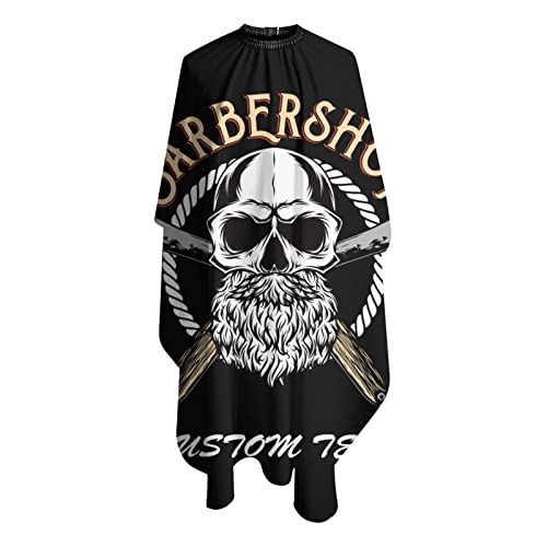 Custom Waterproof Barber Cape Personalized Text Barber Shop Salon Cape for Men Customized Hair Cutting Cape - color: Barber-04